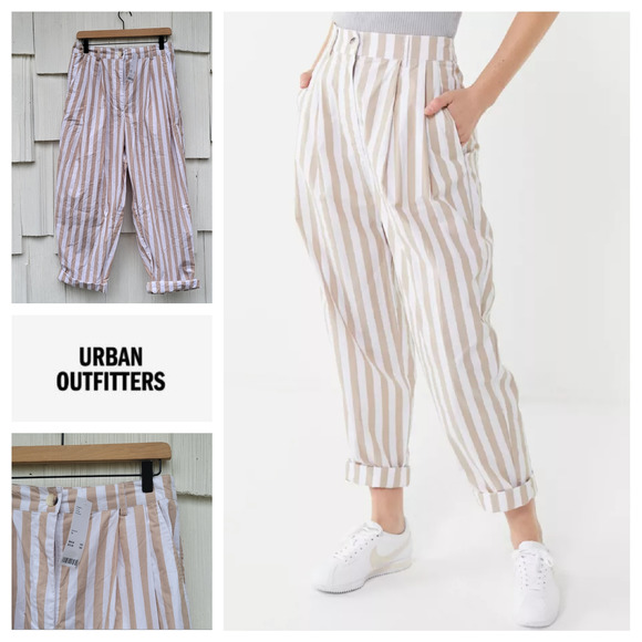 Urban Outfitters Pants - Urban Outfitters Percy Pleated High-Rise Tapered Trouser Pant 10 NWT